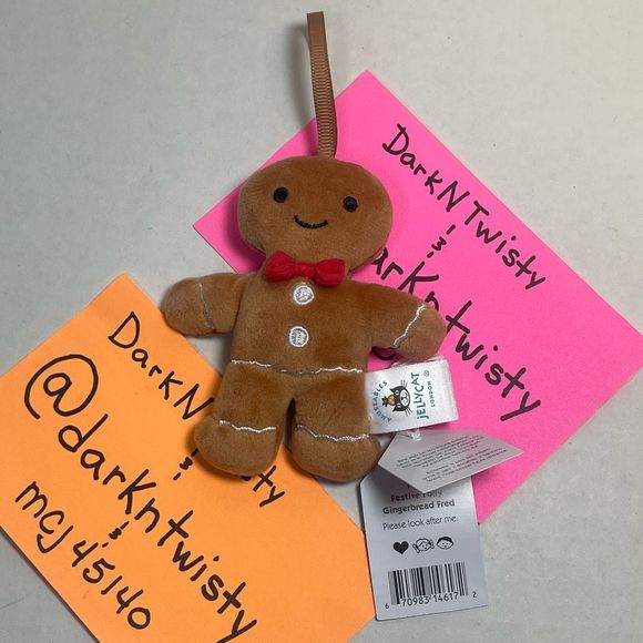 BNWT JELLYCAT FESTIVE FOLLY GINGERBREAD FRED(only) - Picture 6 of 8